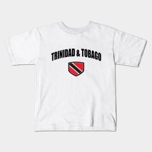 Trinidad and Tobago National Flag Shield Kids T-Shirt